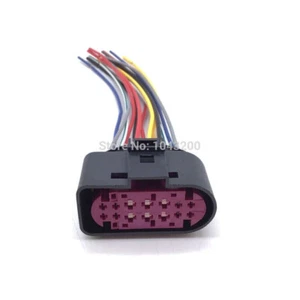 PN 1J0973737 Headlight Xenon Lamp Plug Connector 14-Pin For Audi Skoda Seat VW - Picture 1 of 1