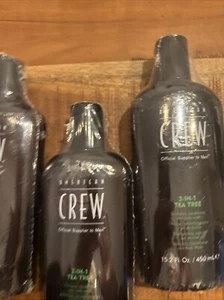3 X American Crew Hair and Body Care - 3-in-1 Tea Tree Je 450ml - Bild 1 von 7