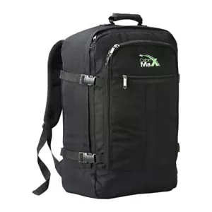 CABIN MAX METZ BLACK 44L 55X40X20CM (22''X16''X8'') LIGHTWEIGHT 700 gram! - Picture 1 of 7