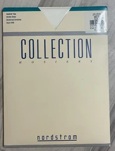 Nordstrom Vtg Pantyhose Style 4700 White Collection Hosiery New Stretch Sheer - Picture 1 of 2