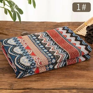 Streifen Tribal Ethnisch Stoff Blumen Polster Vorhang Boho Baumwolle Leinen DIY - Bild 1 von 24