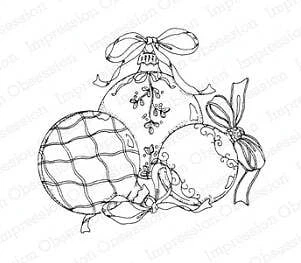 Sello de goma Impression Obsession - Trío de adornos Foto 1 de 1