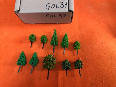 Z Scale   Set Of 10 Trees , Forest, Foliage, Scenery, Multiple Styles GOL37 - Image 1 of 4