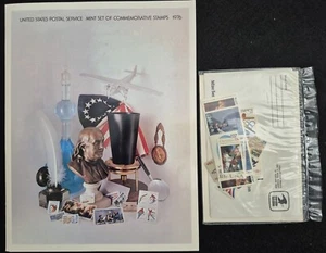 Vintage USPS 1976 Mint Stamp Set Item No. 934 With Sealed Stamps - Picture 1 of 3