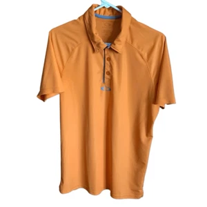 Oakley Polo mens Golf Shirt Size Small Orange short sleeve Athletic (Rc) - Picture 1 of 5