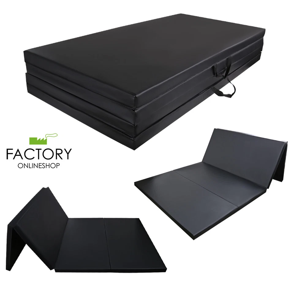 Alfombra de Gimnasia 4'X10'X2" Plegable Fitness Yoga Elastizado Entrenamiento Gimnasio Almohadilla para Caídas Foto 1 de 1