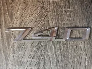 Genuine OEM BMW E38 Trunk Lid 740 Emblem Badge Logo - Foto 1 di 3