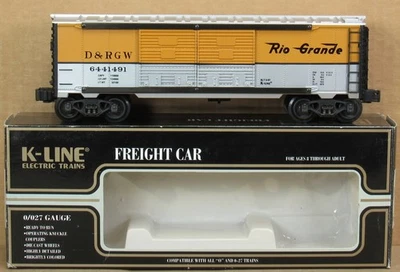 K-Line K-644-1491 Rio Grande Double-Door Boxcar w/Metal Trucks O-Gauge NOS - Image 1 of 3