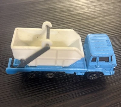 Vintage Blue Tipper Dump Truck Construction Plastic Diecast 1:64 Hong Kong  - Image 1 of 4