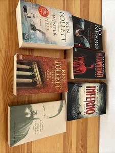 6 Bücher Ken Follett, Fjodor Dostojewski, Jo Nesbø und Dan Brown / Sammlung - Bild 1 von 5