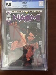 Naomi #1 CGC 9.8 Convention Edition Cover 1st Appearance of Naomi McDuffie(2019) - Picture 1 of 14
