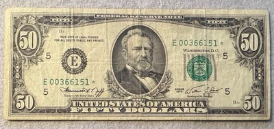 $50* 1974 Star Note  ~ Federal Reserve note - Image 1 of 2