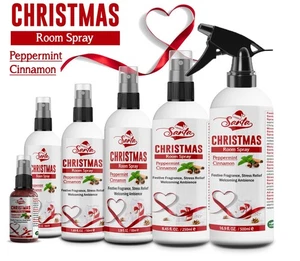 Christmas Peppermint & Cinnamon Room Spray – Relaxing Warm & Spicy Air Freshener - Picture 1 of 8