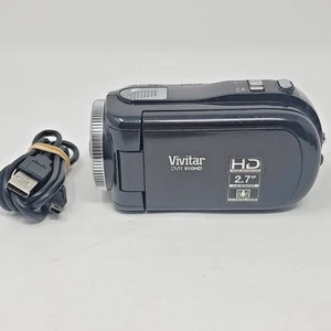 Vivitar DVR 910HD Video Camera Camcorder Black Working - READ - Picture 1 of 5