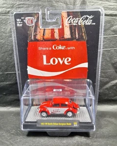 New 2025 M2 Machines 1953 VW Beetle Deluxe European Model SHARE A COKE "LOVE" - Picture 1 of 5