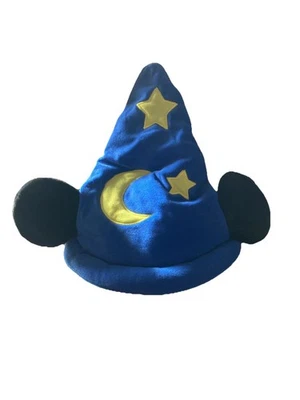 Disneyland Paris Fantasia Mickey Ears Hat Blue Stars Disneyana - Image 1 of 4