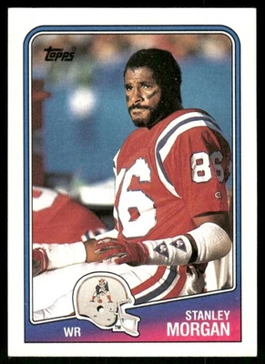 1988 Topps Stanley Morgan New England Patriots #180 - Image 1 of 2