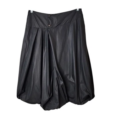 Saia balão preta Sarah Pacini 2 M 8/10 feita na Itália Avant Garde anos 90 Y2K - Imagem 1 de 4