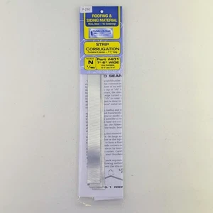 Builders In Scale 401 N Scale Strip Corrugation 6 Pcs - 7.5" Long - Picture 1 of 1