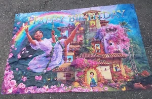 Banner Feliz Cumpleaños Encanto 58x39 Nylon Niños Fiesta Decoraciones Disney - Imagen 1 de 4