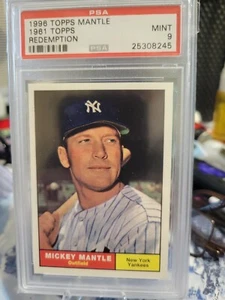 1996 Topps Mickey Mantle Redemption 1961 PSA 9 Mint - Picture 1 of 2