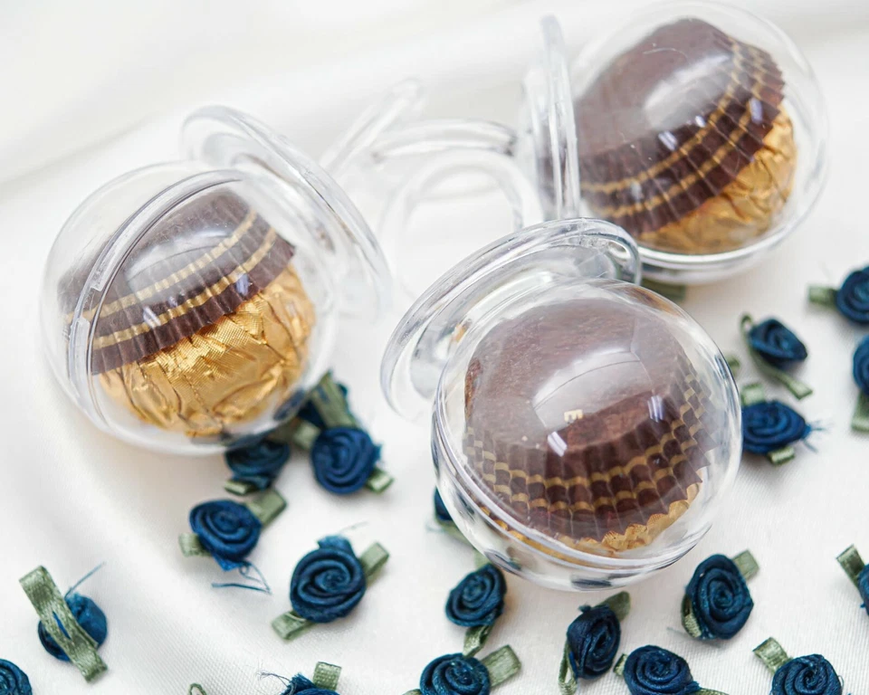 12 biberón chupete caramelo baby shower rellenable caja de regalos decoración de fiesta Foto 1 de 1