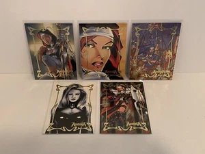 Juego de insertos de lámina de oro perno Warrior Nun Areala 1997 C1-C5 - Imagen 1 de 11
