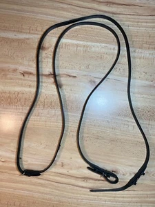 Tekna PVC/Rubber Reins Horse Tack Riding Accessory Black 5/8" x 54” for Bridle - Picture 1 of 15