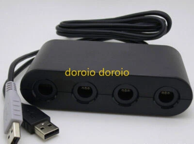 Adattatore controller 4 porte per Nintendo GameCube a Switch e Wii U e PC - Immagine 1 di 4