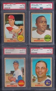 PSA 8 1968 OPC O-pee-chee #145 Don Drysdale Los Angeles Dodgers HOF SETBREAK - Picture 1 of 16