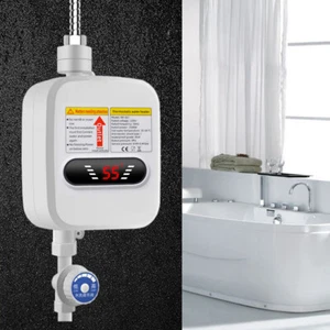 3500W Klein Elektro Instant Warmwasserbereiter Bad Wassererhitzermit Duschkopf - Bild 1 von 21