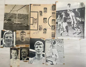 Sunderland Auswahl signierter Zeitungsausschnitte überwiegend aus den 60er Jahren - Bild 1 von 1