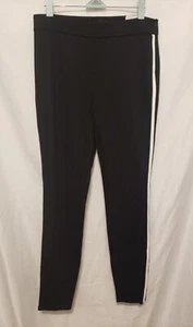 WHBM Striped Body Comfort Side Zip Pants Sz 4R Black White THE SKINNY - Picture 1 of 10