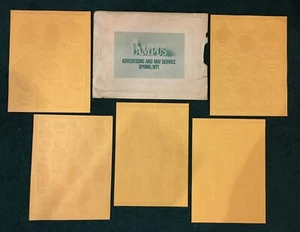 Vintage Campus Clothing Advertising Printing Plate Mat Set 1971 w/ Envelope - Picture 1 of 1