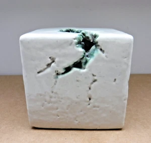 Mobach Studio MCM Piet Knepper cerámica artística abstracta de 4" cubo - Imagen 1 de 7