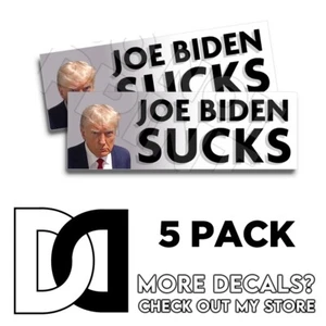 Joe Biden chupa a Trump Taza Disparo Parachoques Calcomanía Trump Trump 5 un. - Imagen 1 de 4