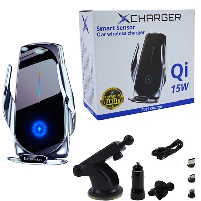 QI 15W XCharger Cargador Inalámbrico para coche,Carga Rápida, Sensor de Apertura - Imagen 1 de 4