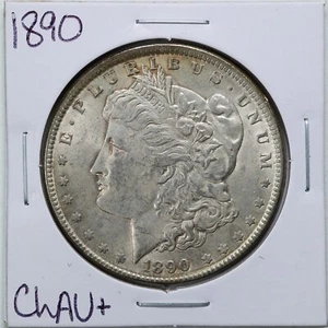 1890 $1 Morgan Silver Dollar in Choice AU+ Condition #1951 - Picture 1 of 2