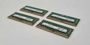 Lot of 4 Samsung 1Rx8 PC4-2400T-SA1-11 M471A1K43CB1-CRC 8GB Memory RAM - Picture 1 of 14