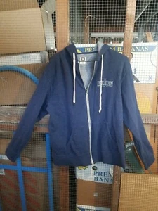 WWE Authentic WWE Evolution 2018 Blue Hooded Full Zip Up Sweater Size Medium - Picture 1 of 12