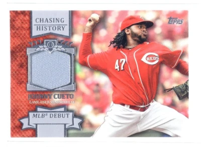 2013 Topps Chasing History Relics #JC Johnny Cueto Jersey - Image 1 of 2