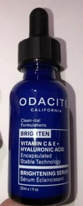 ODACITE Brightening Vitamin C & E + Hyaluronic Acid Serum 1 oz 30 mL Full Size - Picture 1 of 20