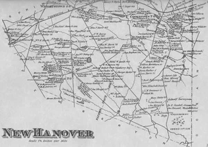 Jacobstown, New Egypt & Pointville NJ 1876 Map with Homeowners Names Shown - Picture 1 of 2