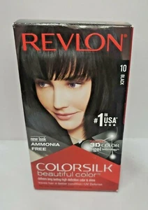 Revlon ColorSilk Beautiful Color, 10 Black - Picture 1 of 2