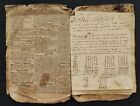 1815 antique MATH CIPHER PENMANSHIP 30pgs HARTFORD CT journal