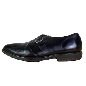 Allen Edmonds Boston Men's US 10 D Black Leather Single Monk Strap Dress Shoes - Picture 1 of 16
