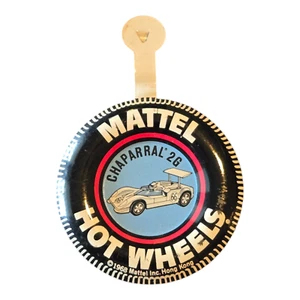 Vintage 1968 Chaparral '26 Hot Wheels Tin Tab Button Mattel Retro - Picture 1 of 2