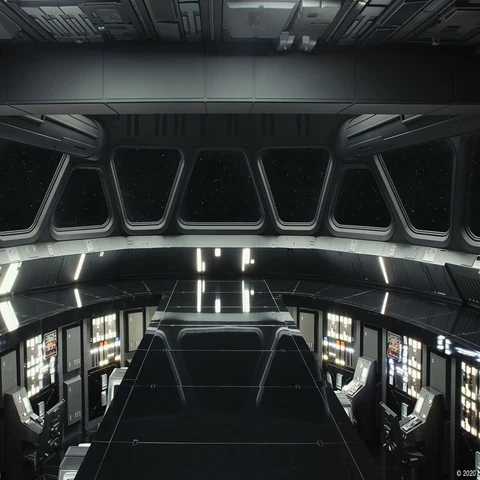1/6th Scale STAR WARS Star Destroyer Bridge IKEA Detolf 15x15 Diorama Backdrop Cover