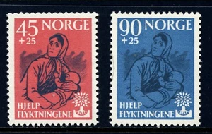 NORWAY . 1960 Refugee Year (B64-65) - Mint Never Hinged - Picture 1 of 1