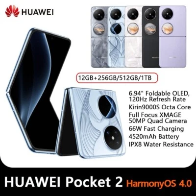 HUAWEI Pocket 2 Folding Screen Kirin9000S Octa Core HarmonyOS 4.0 16GB+1TB 50MP - Image 1 of 4